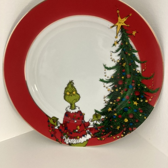 NEW How Grinch Stole Christmas dinner plates pack of 4 - Picture 3 of 9